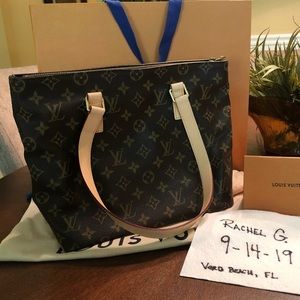 Refurbed Vintage Louis Vuitton Cabas Piano Purse